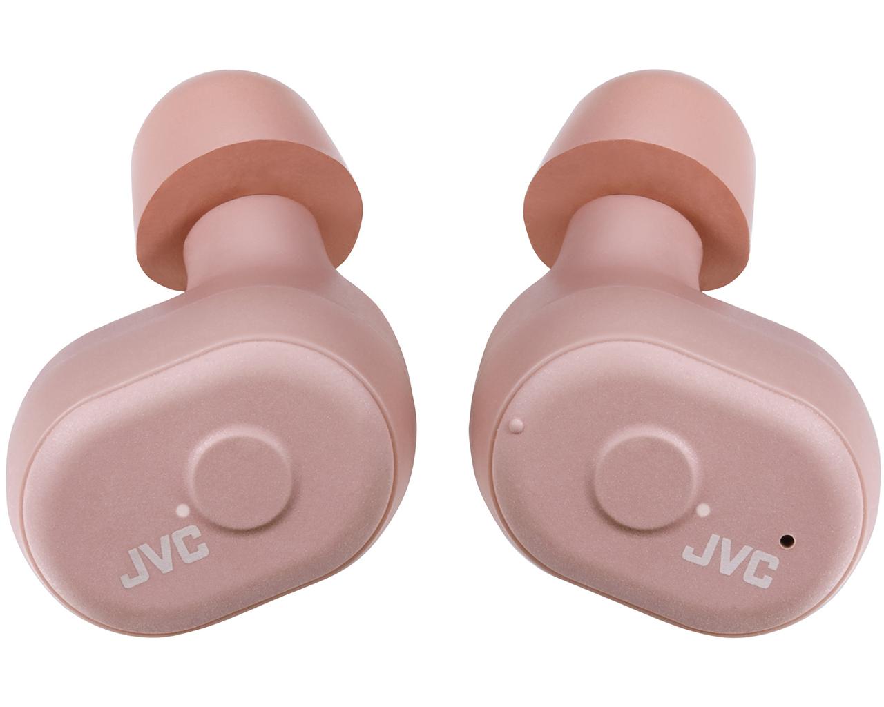 JVC Truly Wireless Earbuds HA-A10THeadphonesTruly Wireless headphonesMemory foam earpieces for secure and comfortable fitUp to 4 hours + 10 hours* battery life *Charging caseAuto On and ConnectVoice assistant compatibleIPX5 water resistantTrendy 4-color v